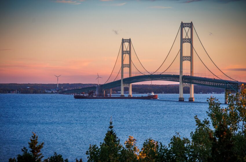 Mackinaw Bridge Upper Peninsula Michigan